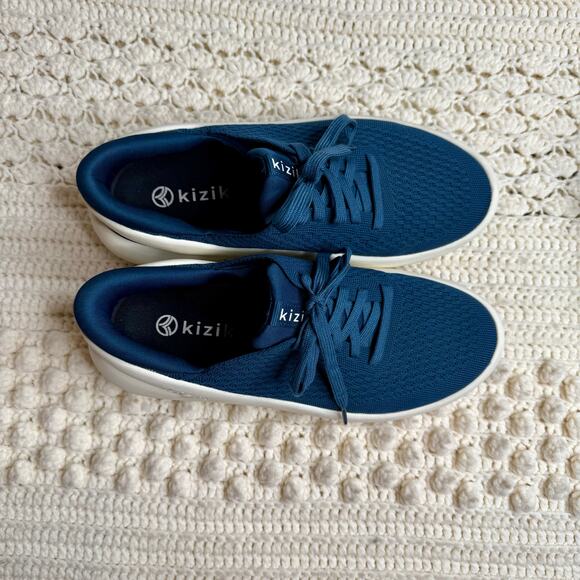 KIZIK Men's Size 8 Women's 10 Roamer Hands Free Knit Sneaker Shoes Tidepool Blue - Picture 16 of 16